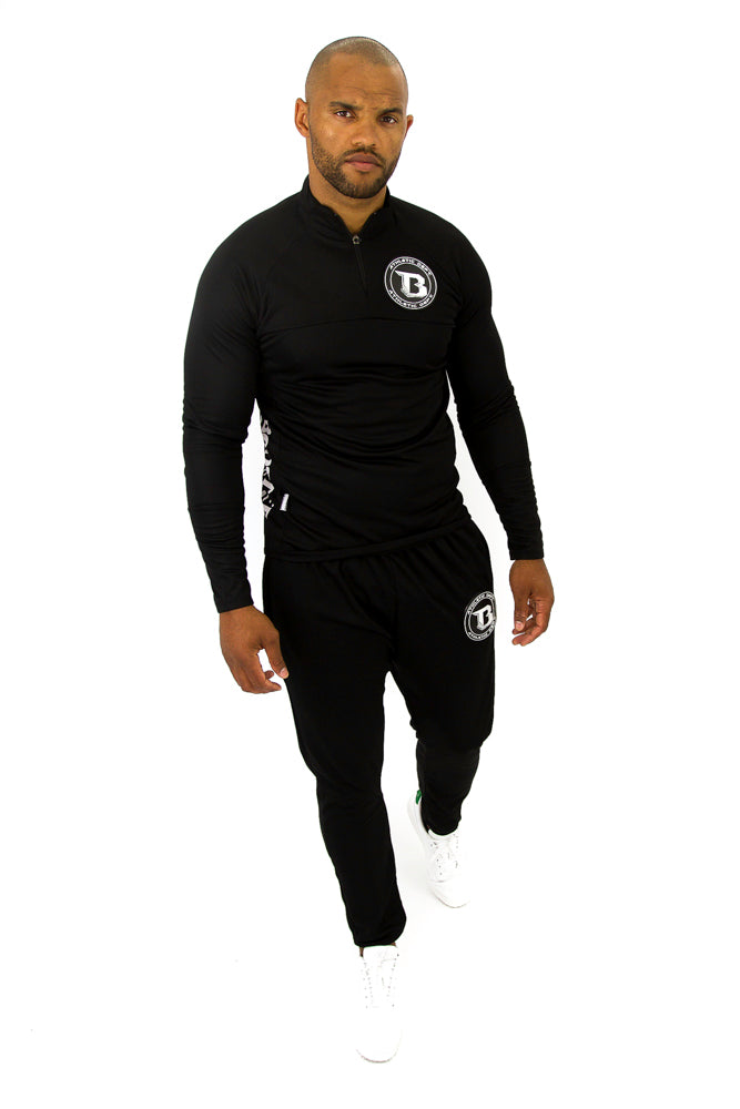 Sweater in Schwarz mit Booster Logo B Force Track 1