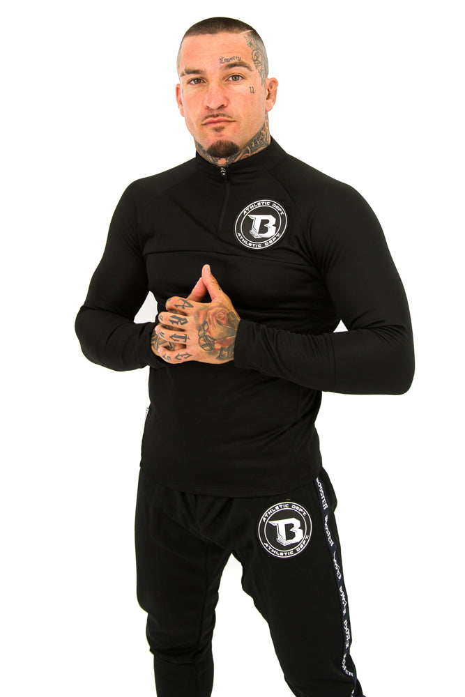 Sweater in Schwarz mit Booster Logo B Force Track 1