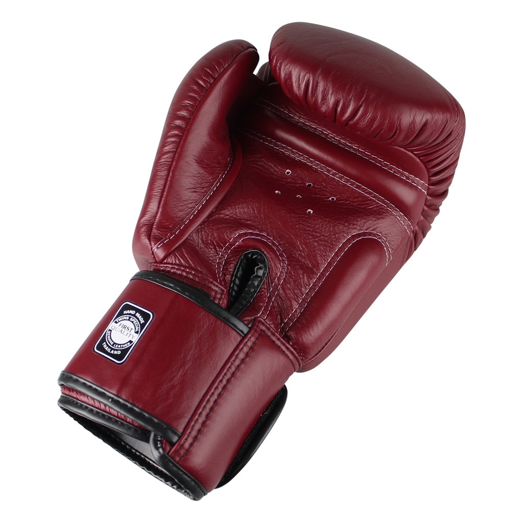 Boxhandschuhe von TWINS aus Echtleder BGVL 3 WINE RED