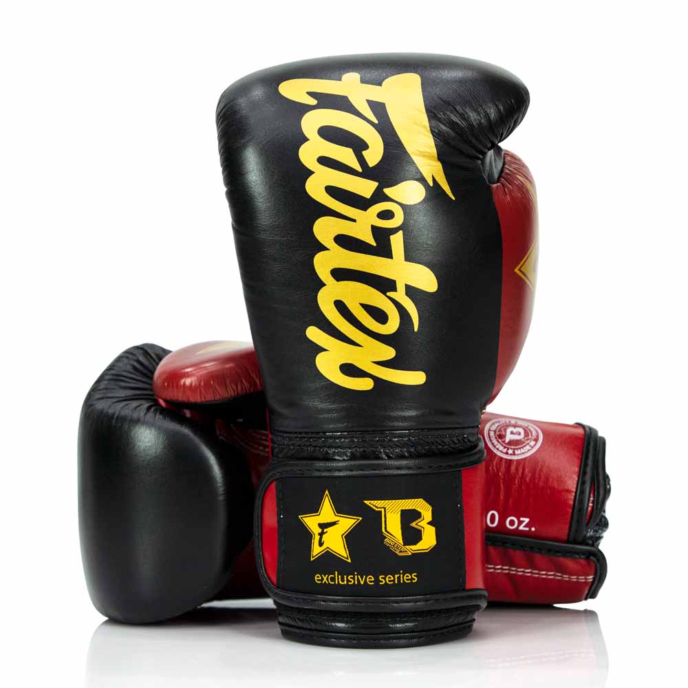 Boxhandschuhe Fairtrex und Booster Kooperation FXB BG V2 BK/RD/GD