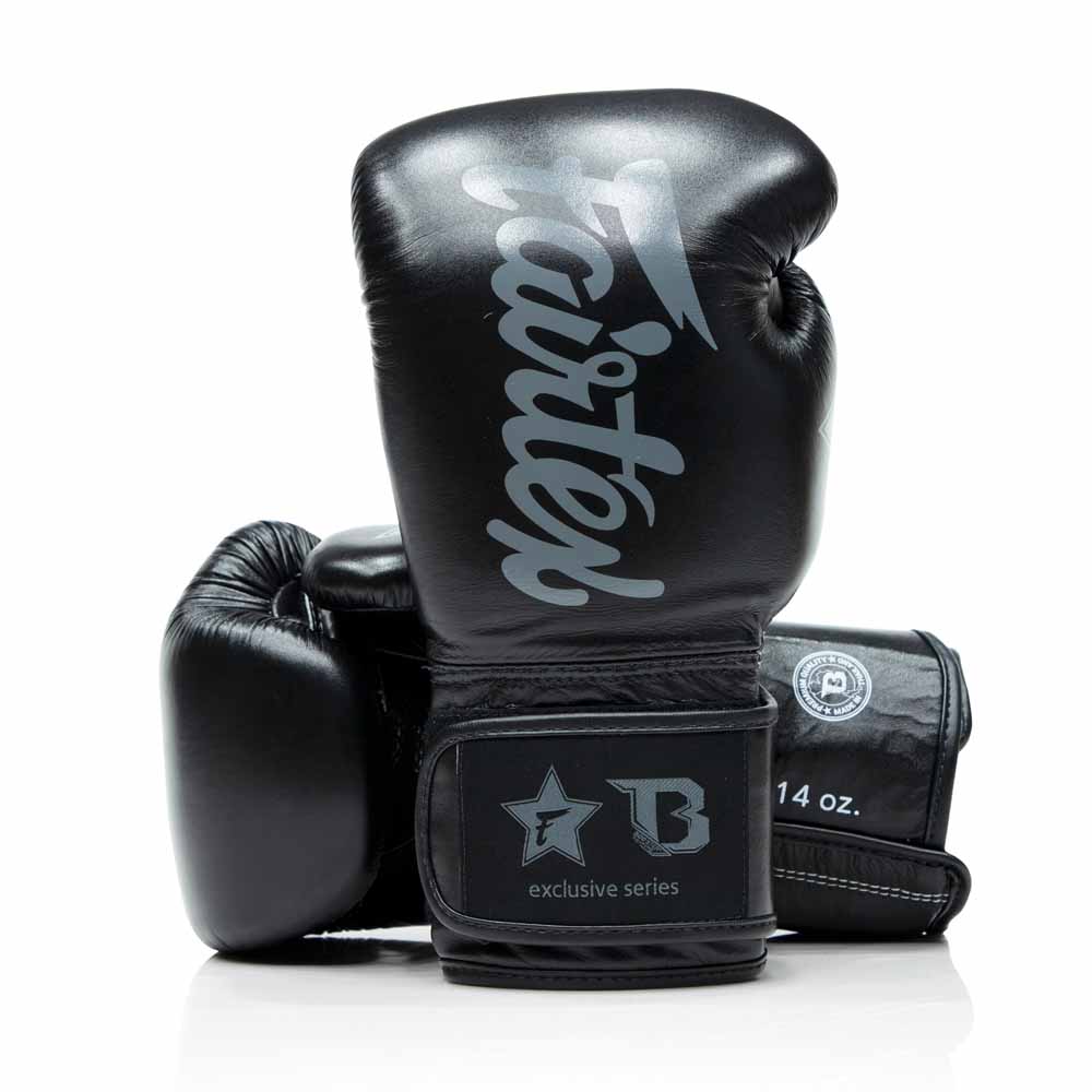 Boxhandschuhe Fairtrex und Booster Kooperation FXB BG V2 BLACK