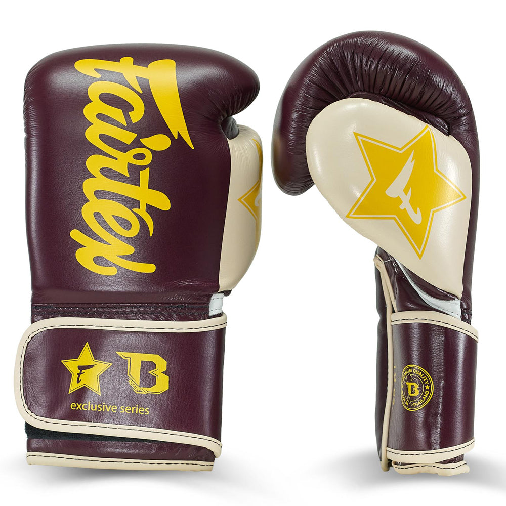Boxhandschuhe Fairtrex und Booster Kooperation FXB-BG V2 BK/CR