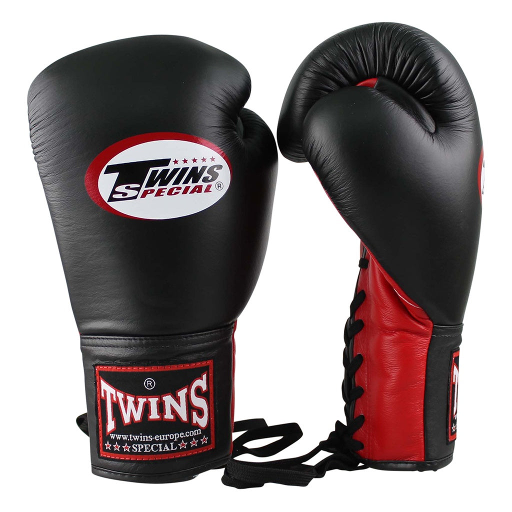 Boxhandschuhe von TWINS schnürer BGLL-1 RD/BK