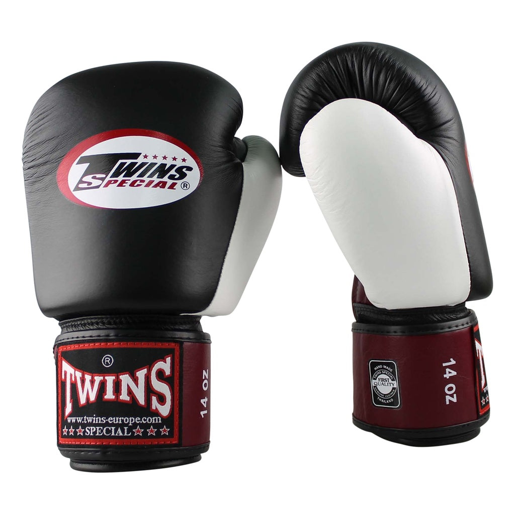 Boxhandschuhe von TWINS aus Echtleder BGVL 4 RED-BLACK-WHITE